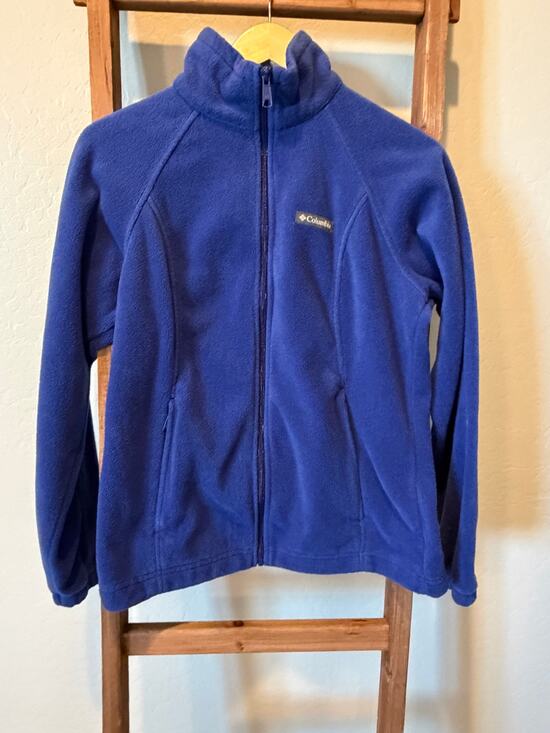Columbia Jackets & Blazers - Columbia Women’s Blue Fleece Full Zip Jacket Medium Soft Outdoor Hiking